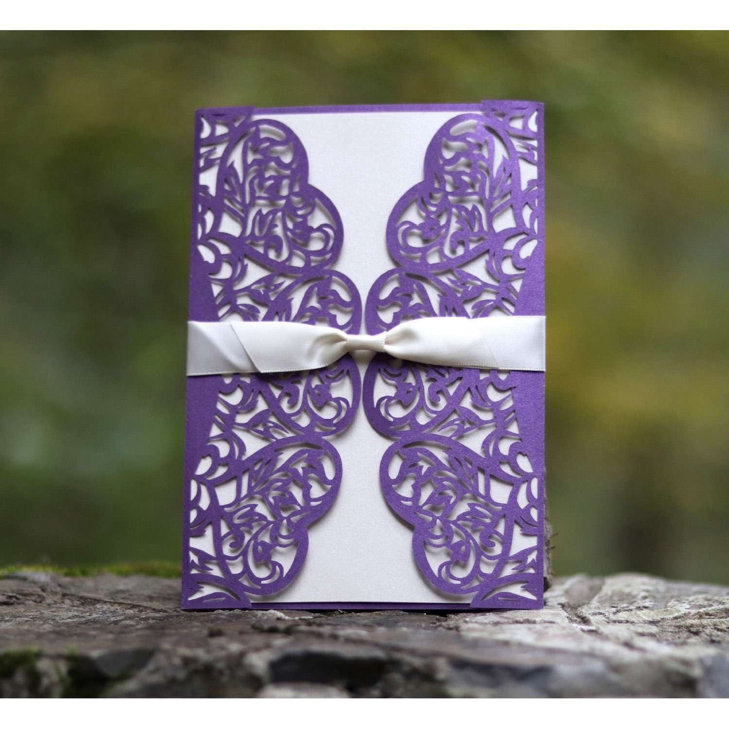Laser Marriage Invitation Slap-up Invitation Card Greeting Card Rectangle